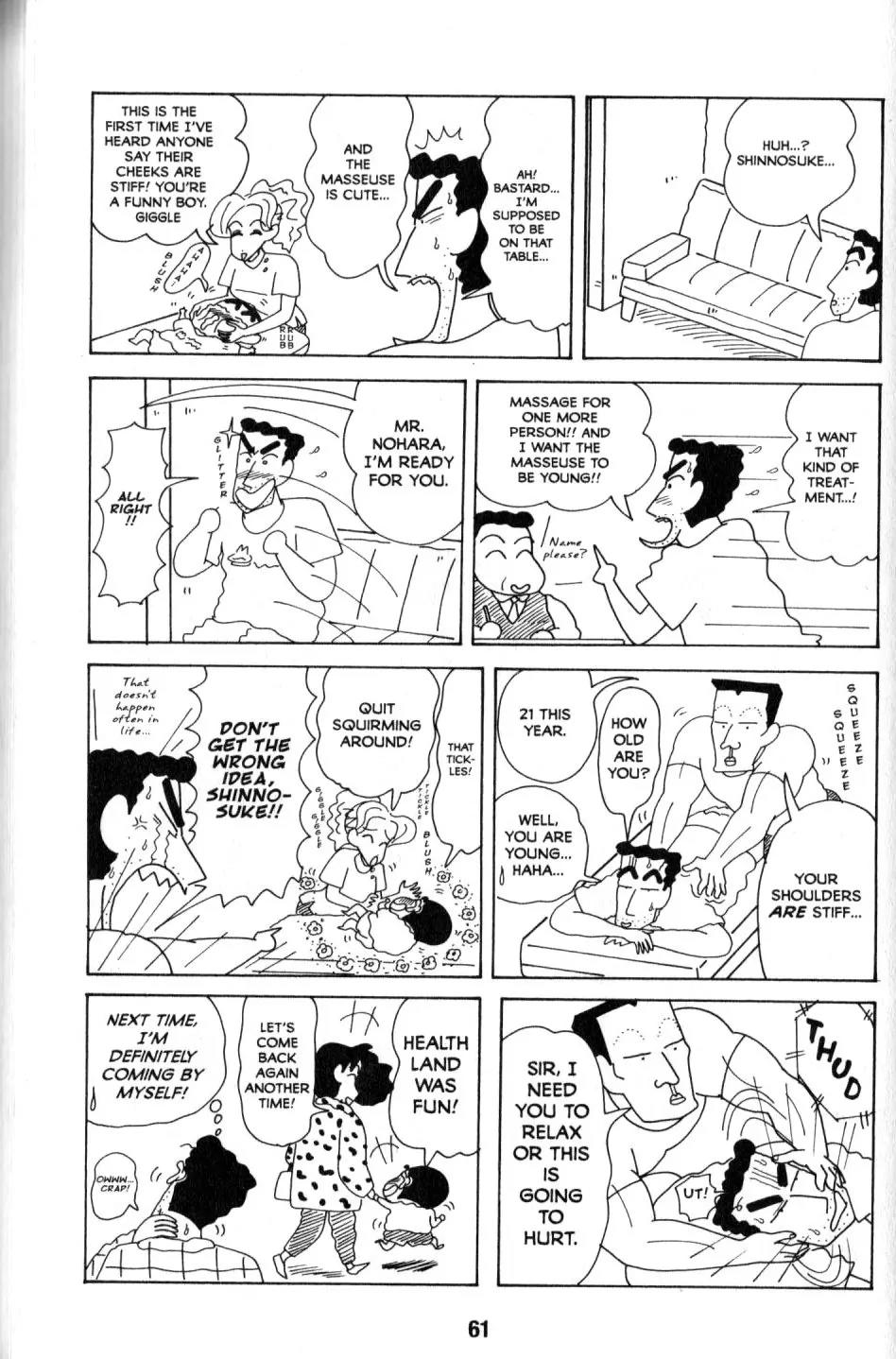 Crayon Shin-chan Chapter 9.2 page 13 - Vol.9 Chapter 2: The invincible Shin laughs inappropriately wahahahaha!
