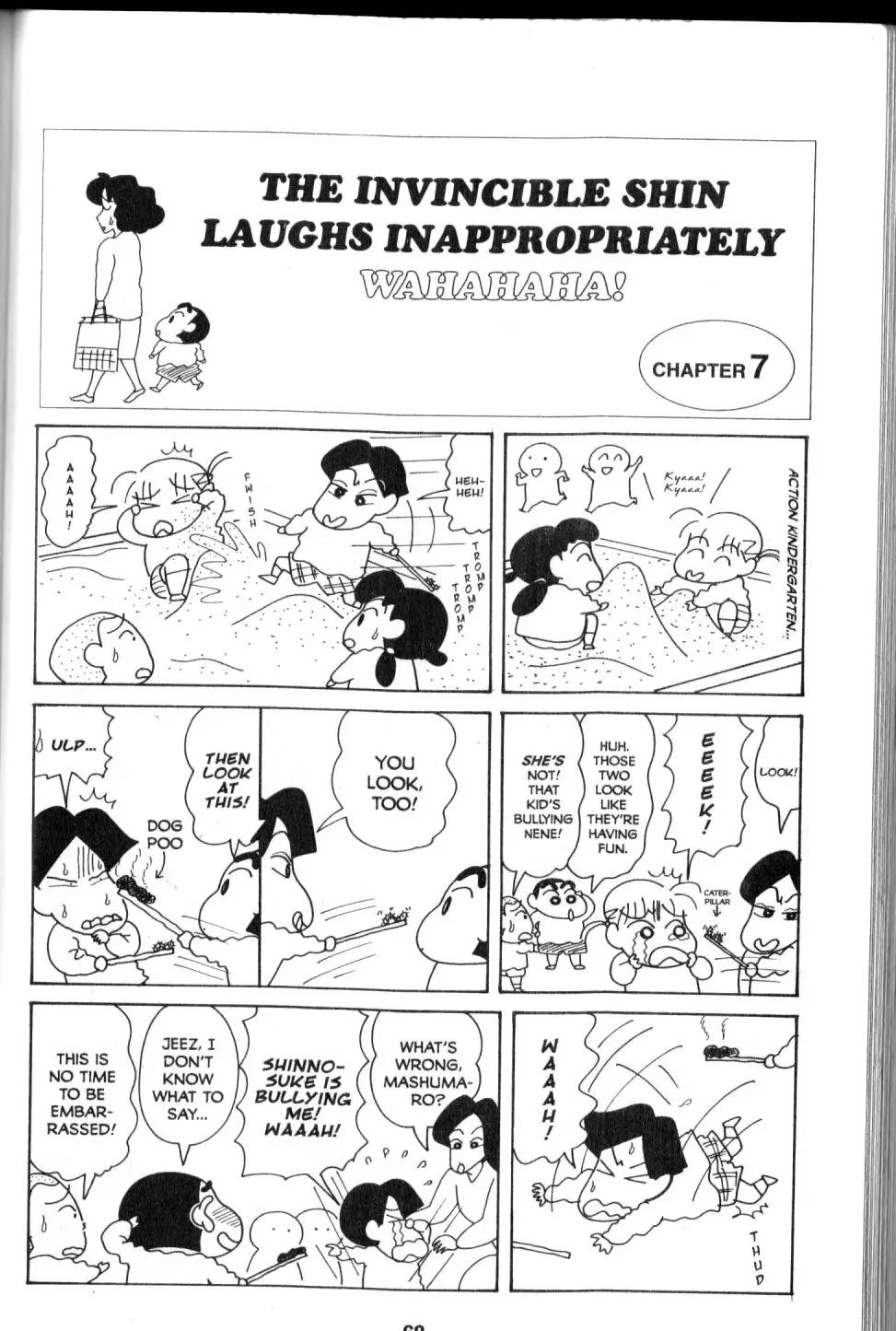 Crayon Shin-chan Chapter 9.2 page 20 - Vol.9 Chapter 2: The invincible Shin laughs inappropriately wahahahaha!