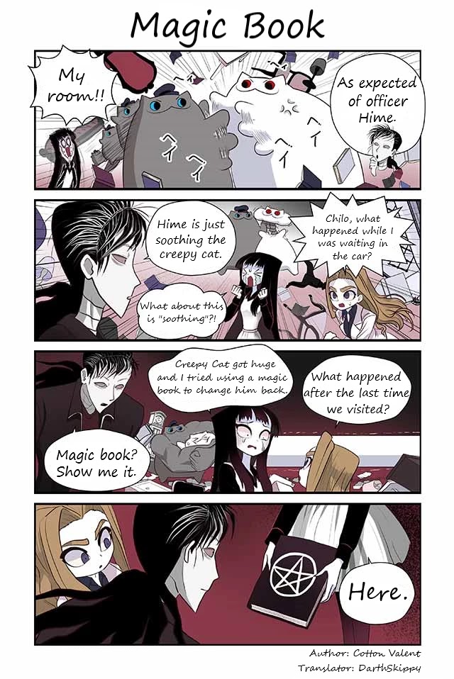 Creepy Cat Chapter 156 page 1 - Chapter 156: Magic Book