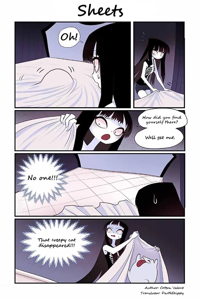 Creepy Cat Chapter 35 page 1 - Chapter 35: Sheets