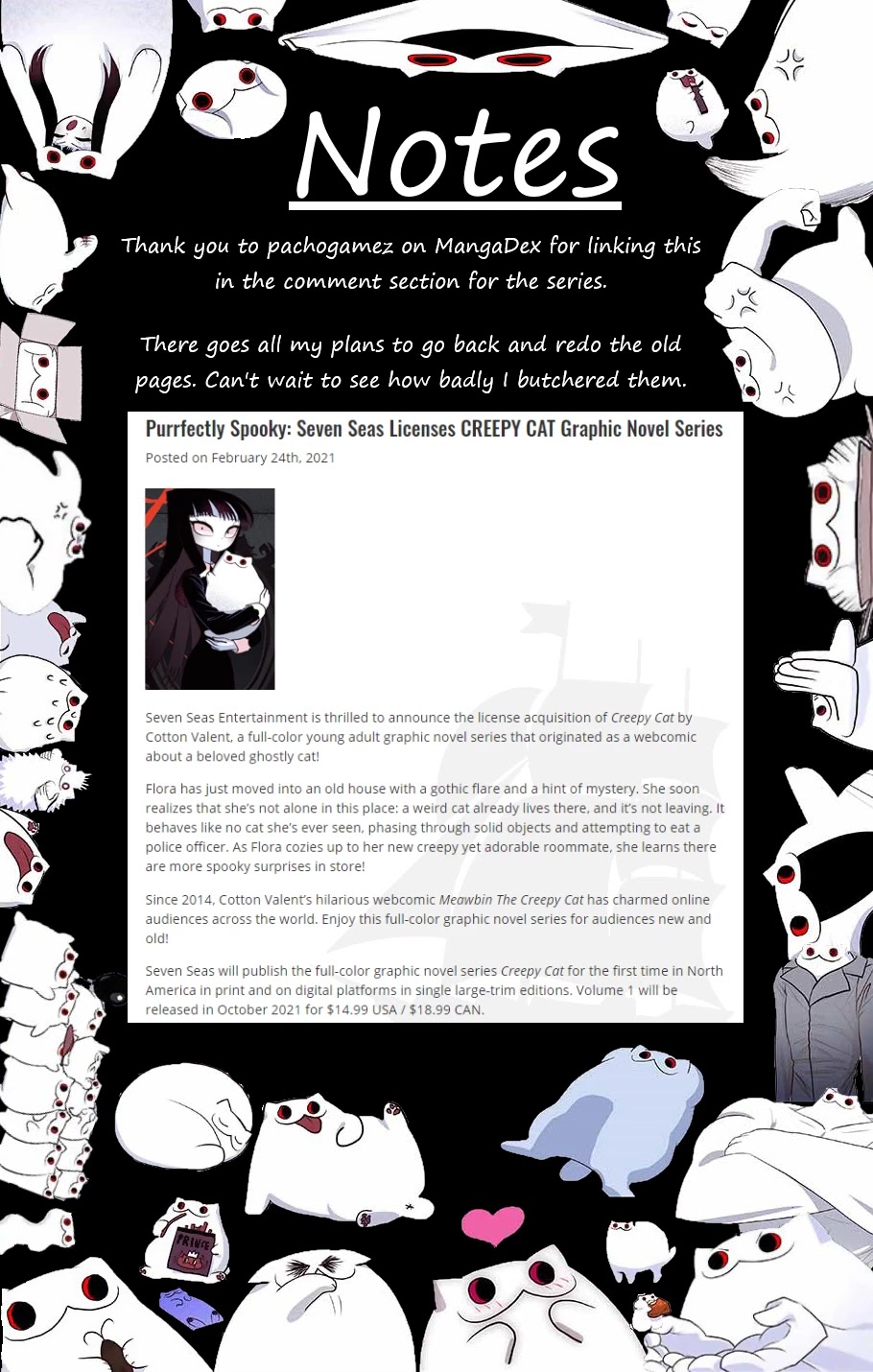 Creepy Cat Chapter 398 page 2 - Chapter 398: Farewell