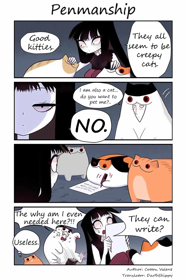 Creepy Cat Chapter 65 page 1 - Chapter 65: Penmanship