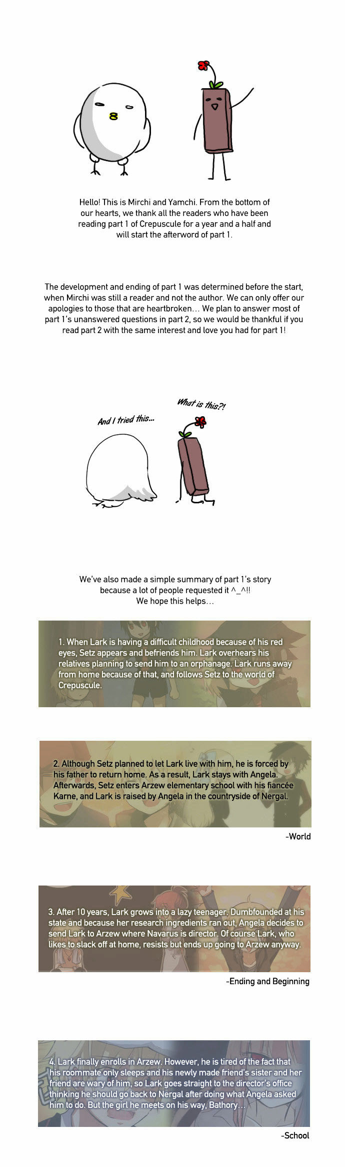 Crepuscule (Yamchi) Chapter 81.5 page 2 - Chapter 81.5 : Season 1 Afterword