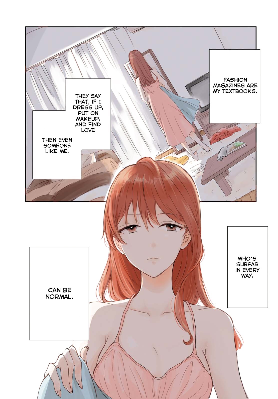 Crescent Moon and Doughnuts Chapter 1 page 1 - Chapter 1: The Moon is a Hole in the Night Sky