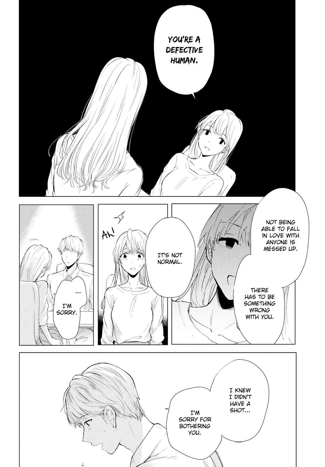 Crescent Moon and Doughnuts Chapter 1 page 16 - Chapter 1: The Moon is a Hole in the Night Sky