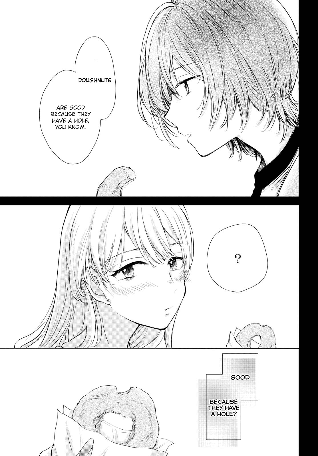 Crescent Moon and Doughnuts Chapter 1 page 23 - Chapter 1: The Moon is a Hole in the Night Sky