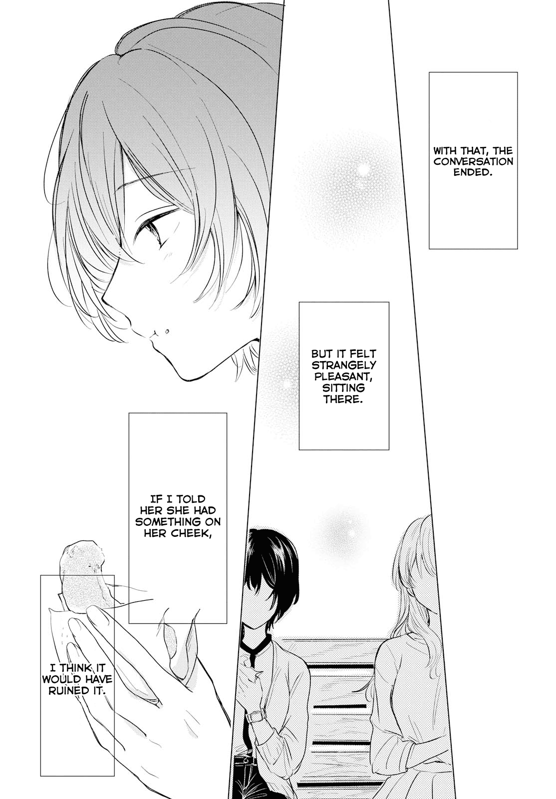 Crescent Moon and Doughnuts Chapter 1 page 26 - Chapter 1: The Moon is a Hole in the Night Sky