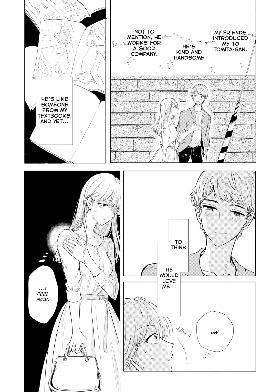 Crescent Moon and Doughnuts Chapter 1 page 5 - Chapter 1: The Moon is a Hole in the Night Sky