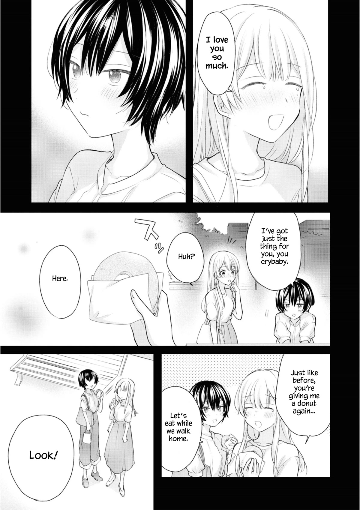 Crescent Moon and Doughnuts Chapter 20 page 35 - Chapter 20: Looking at the Same Moon [END]