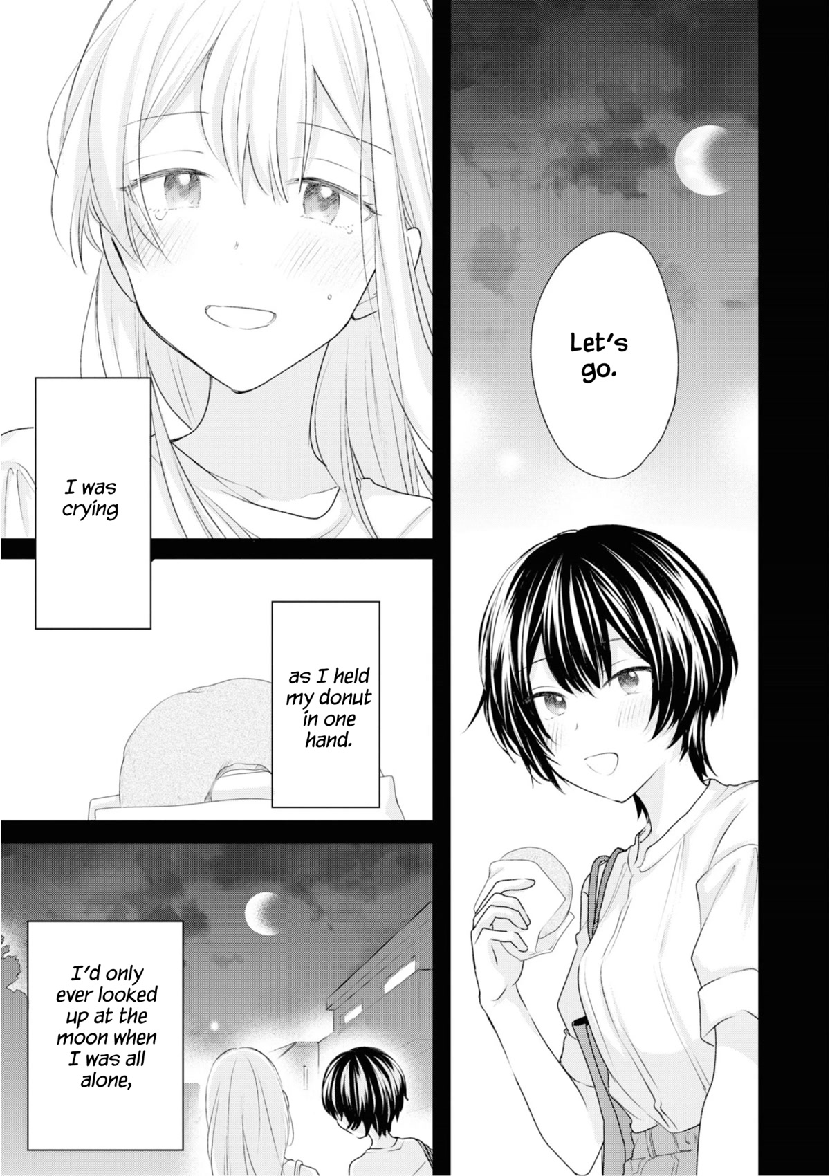 Crescent Moon and Doughnuts Chapter 20 page 37 - Chapter 20: Looking at the Same Moon [END]