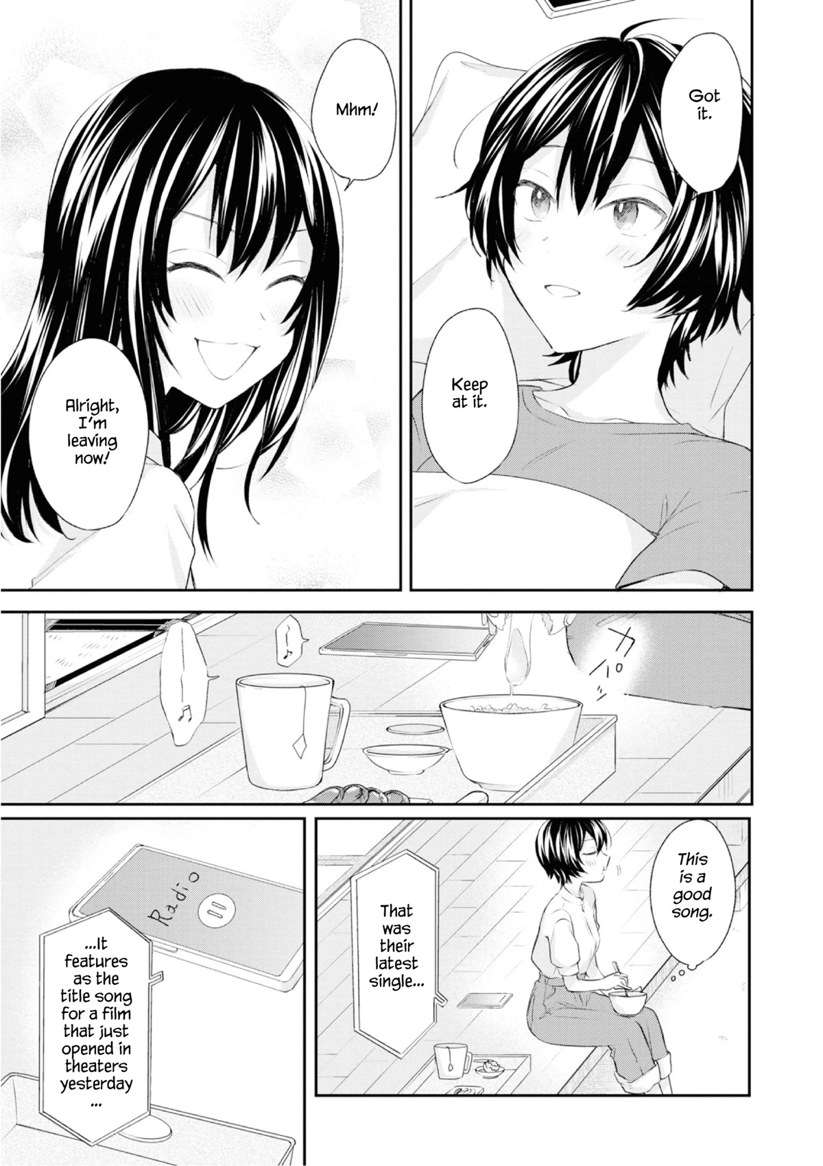 Crescent Moon and Doughnuts Chapter 20 page 5 - Chapter 20: Looking at the Same Moon [END]