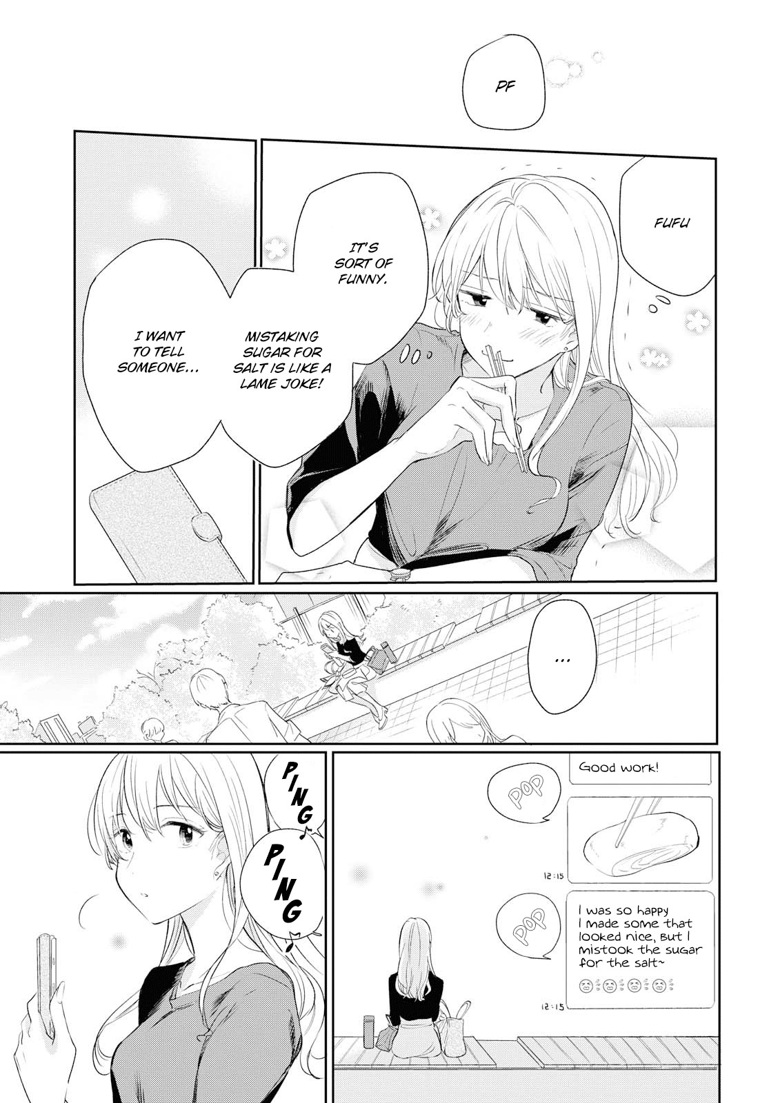 Crescent Moon and Doughnuts Chapter 4 page 13 - Chapter 4: The Moon Among the Clouds