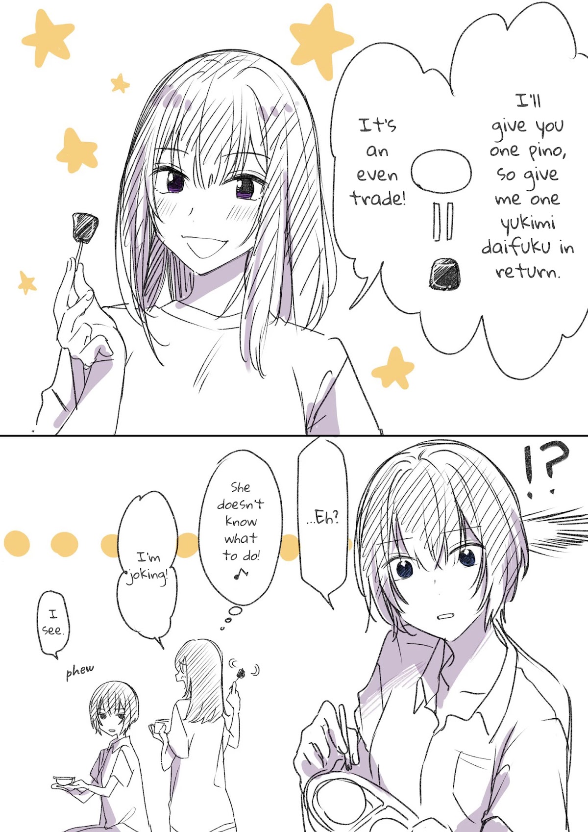 Crescent Moon and Doughnuts Chapter 9.1 page 1 - Chapter 9.1: Twitter Extra 6