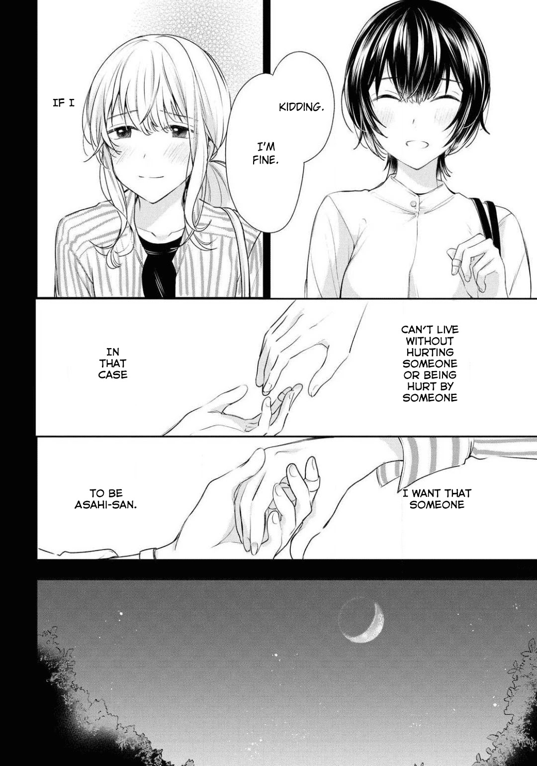 Crescent Moon and Doughnuts Chapter 9 page 30 - Chapter 9: Letting Go and Holding On