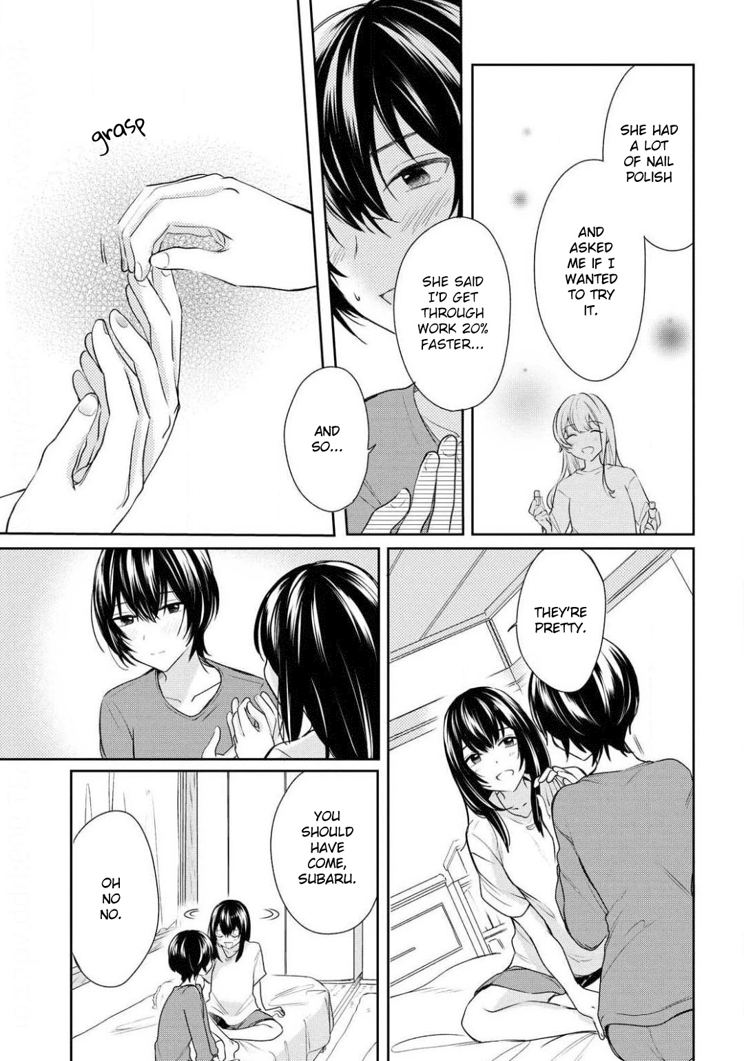 Crescent Moon and Doughnuts Chapter 9 page 5 - Chapter 9: Letting Go and Holding On