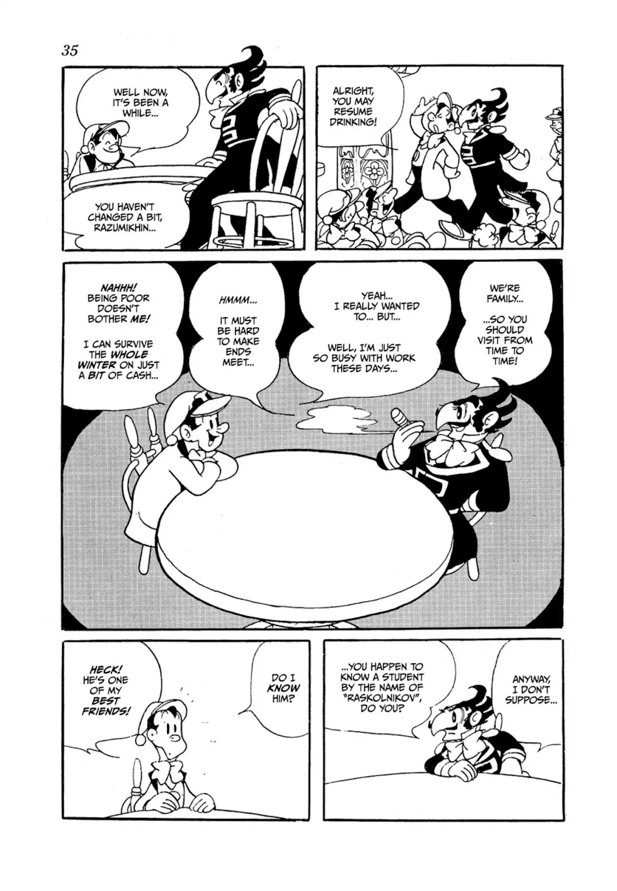 Crime and Punishment (Tezuka Osamu) Chapter 1 page 35 - Chapter 1: Crime and Punishment