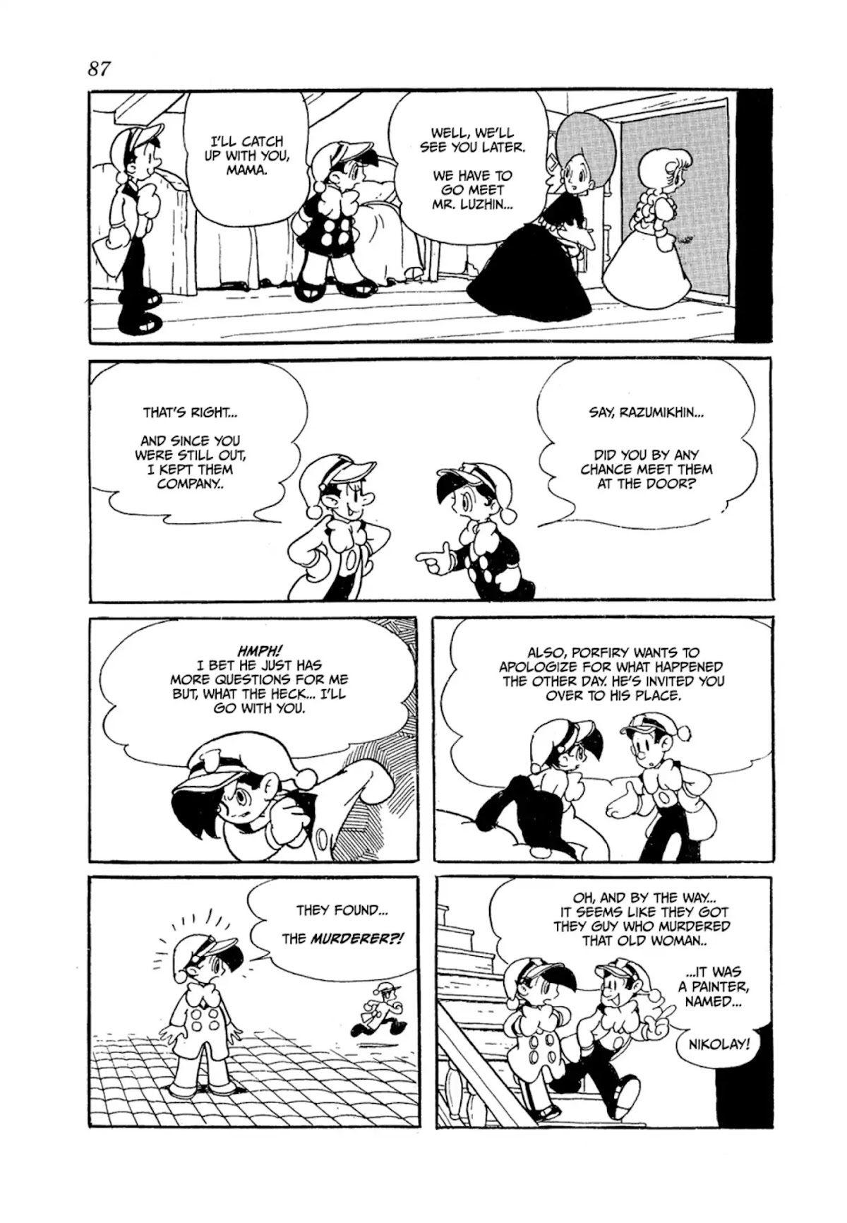 Crime and Punishment (Tezuka Osamu) Chapter 1 page 87 - Chapter 1: Crime and Punishment