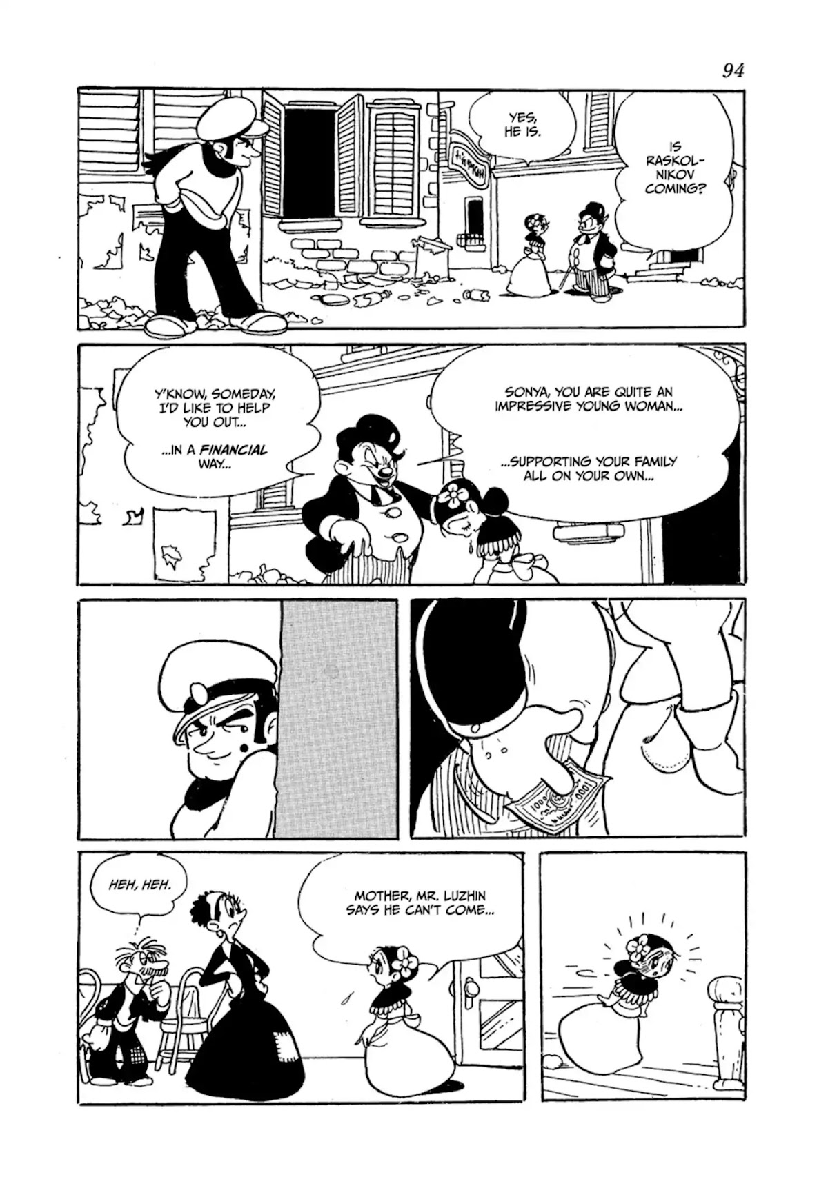 Crime and Punishment (Tezuka Osamu) Chapter 1 page 94 - Chapter 1: Crime and Punishment