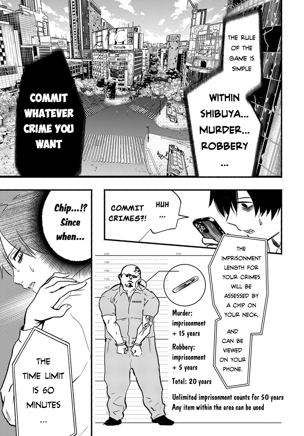 Crime Game - A World Without Laws Chapter 1 page 9 - Chapter 1: Imprisonment Game