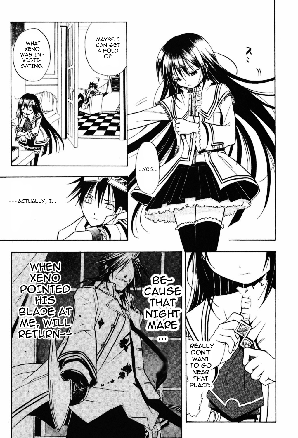 Crimson Shell Chapter 3.2 page 8 - Chapter 3 v2 : Sprout III: Invitation to Nightmare.
