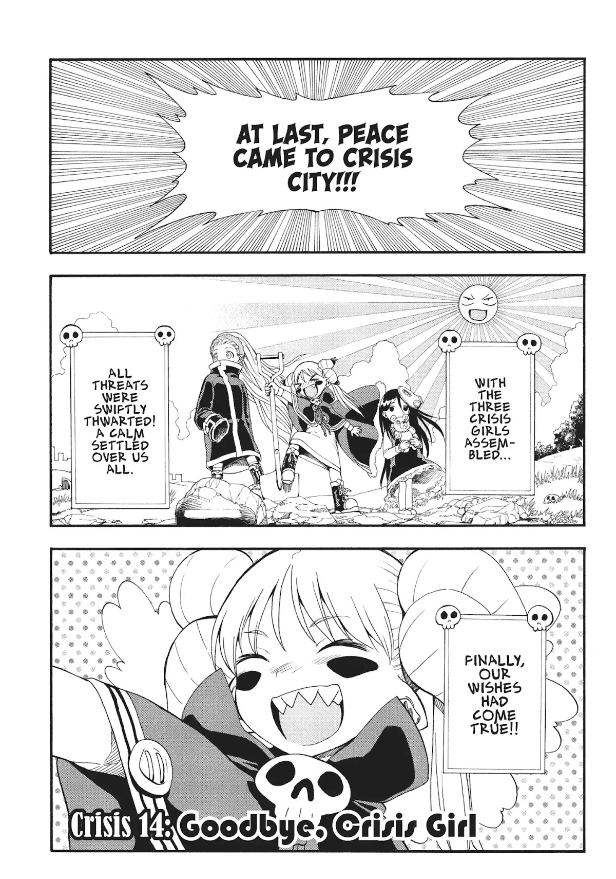 Crisis Girls Chapter 14 page 1 - Chapter 14: Vol.2 Crisis 14: Goodbye, Crisis Girl