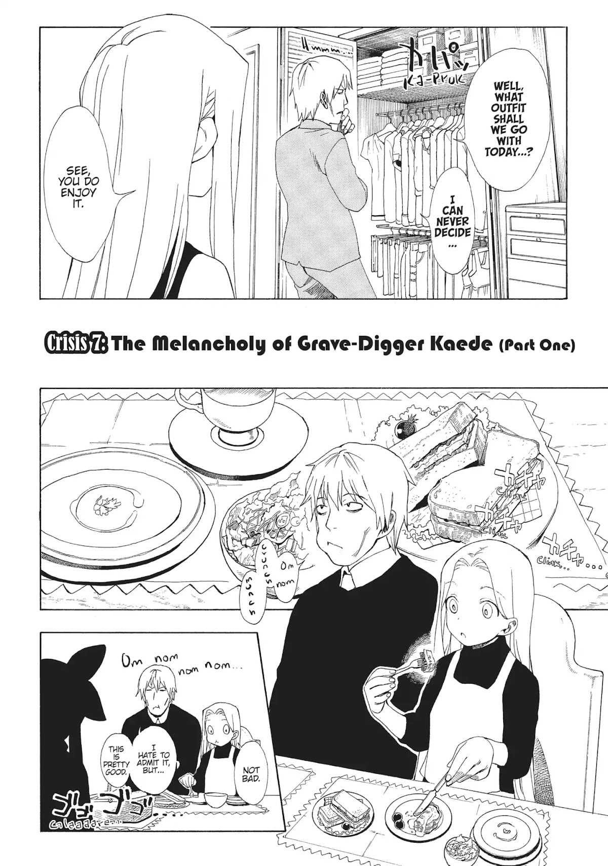 Crisis Girls Chapter 7 page 4 - Chapter 7: Vol.2 Crisis 7: The Melancholy of Grave-Digger Kaede (Part One)