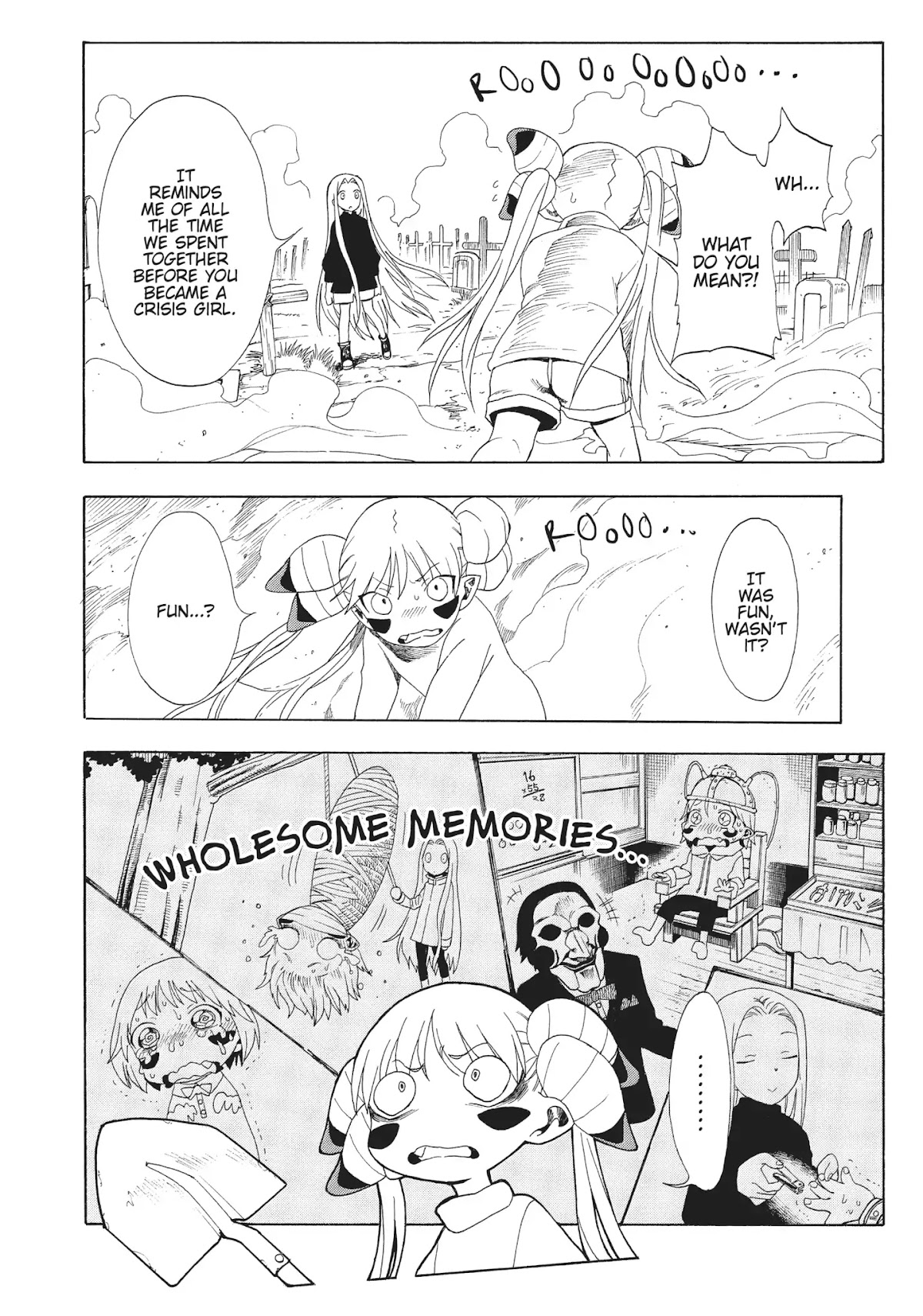 Crisis Girls Chapter 8 page 7 - Chapter 8: Vol.2 Crisis 8: The Melancholy of Grave-Digger Kaede (Part Two)