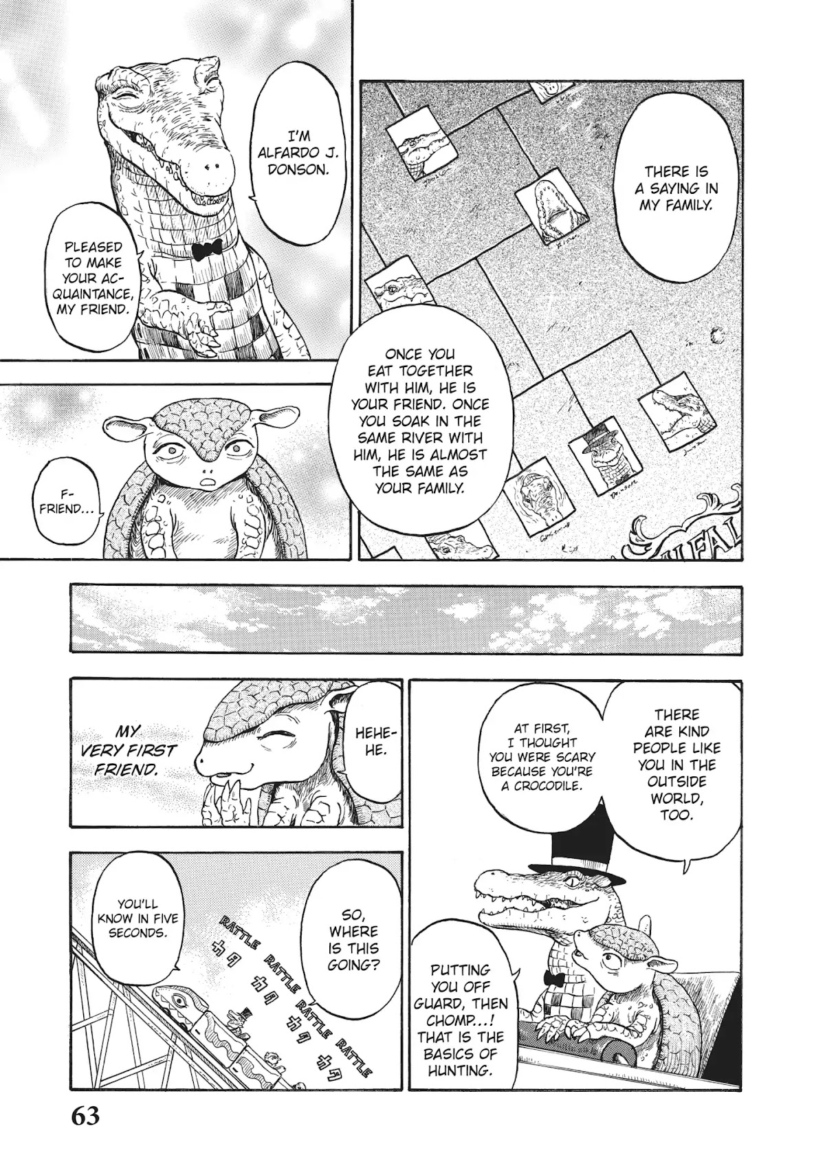 Crocodile Baron Chapter 3 page 13 - Chapter 3: Hello, Armadillo