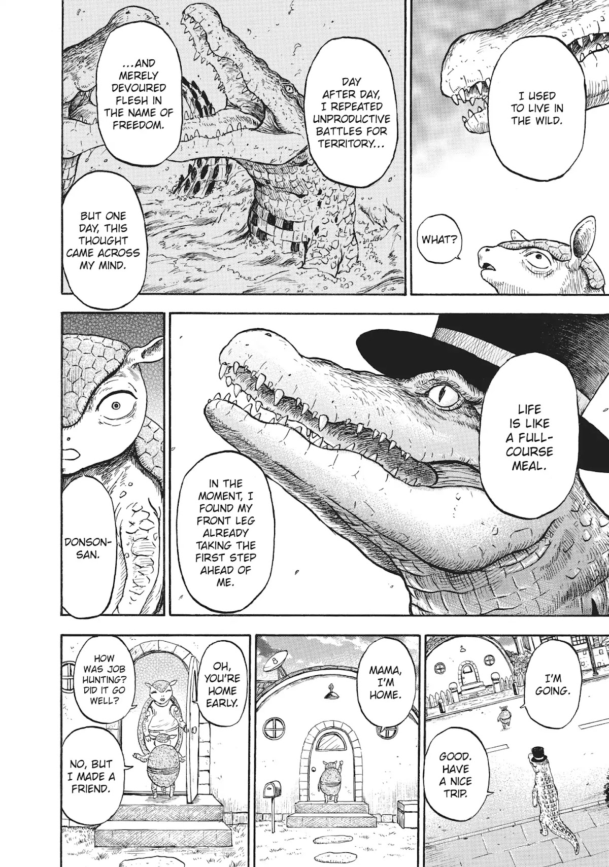 Crocodile Baron Chapter 3 page 16 - Chapter 3: Hello, Armadillo