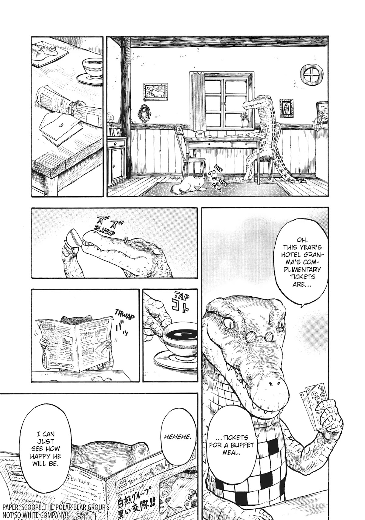 Crocodile Baron Chapter 5 page 5 - Chapter 5: A Hotel Buffet