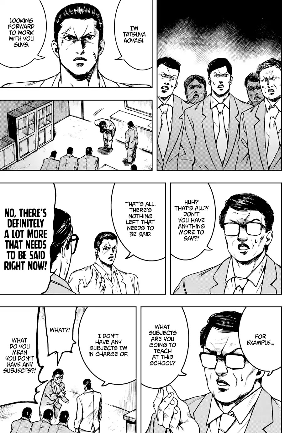 Cromartie High School: Staff Room Chapter 1 page 9 - Chapter 1: The Teacher's Name