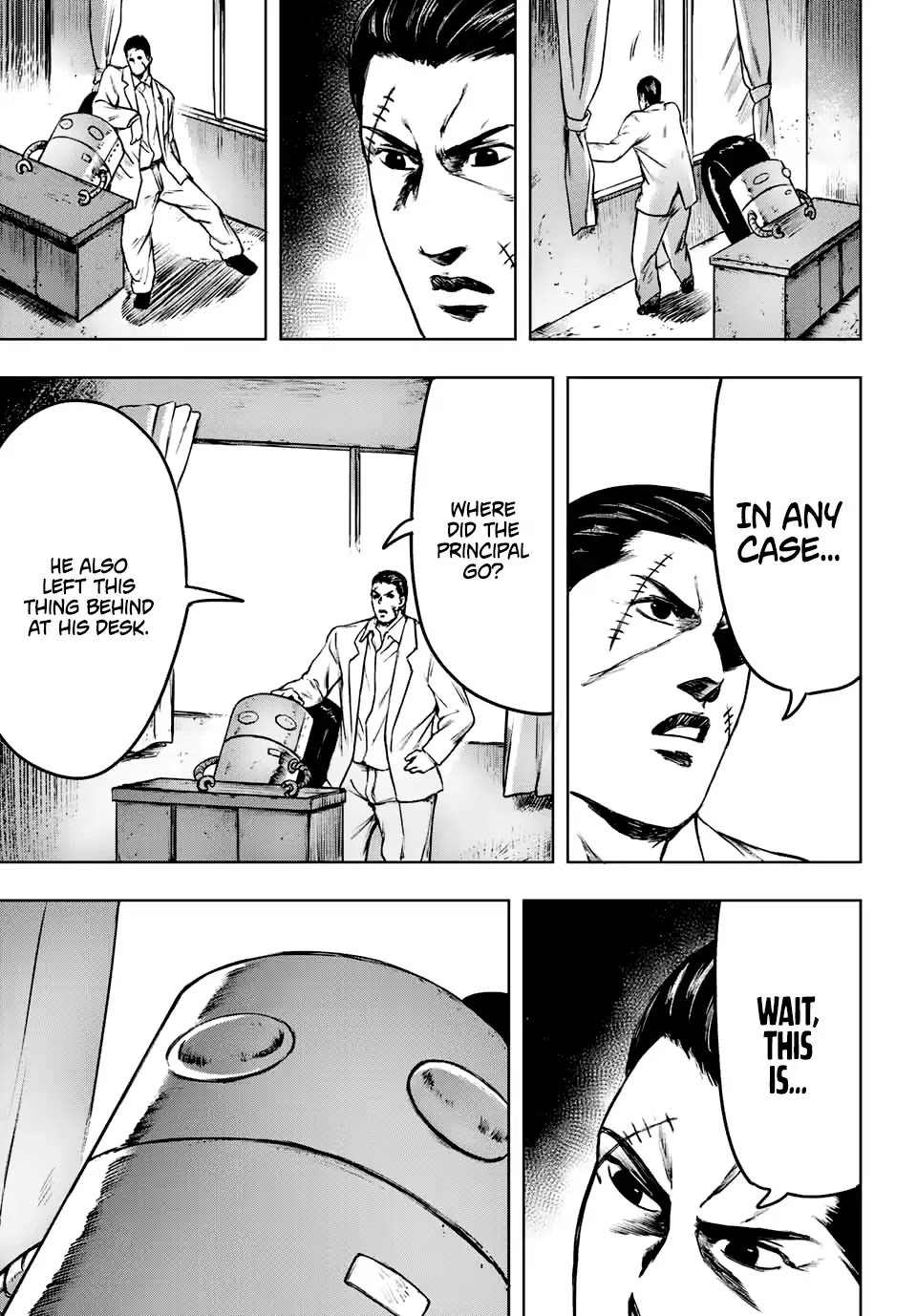 Cromartie High School: Staff Room Chapter 2 page 11 - Chapter 2: This one corner of the school