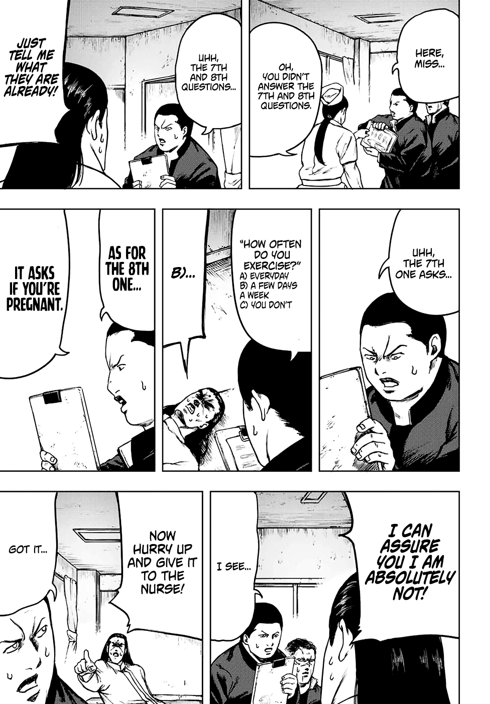 Cromartie High School: Staff Room Chapter 4 page 5 - Chapter 4: My stomach wants to cry