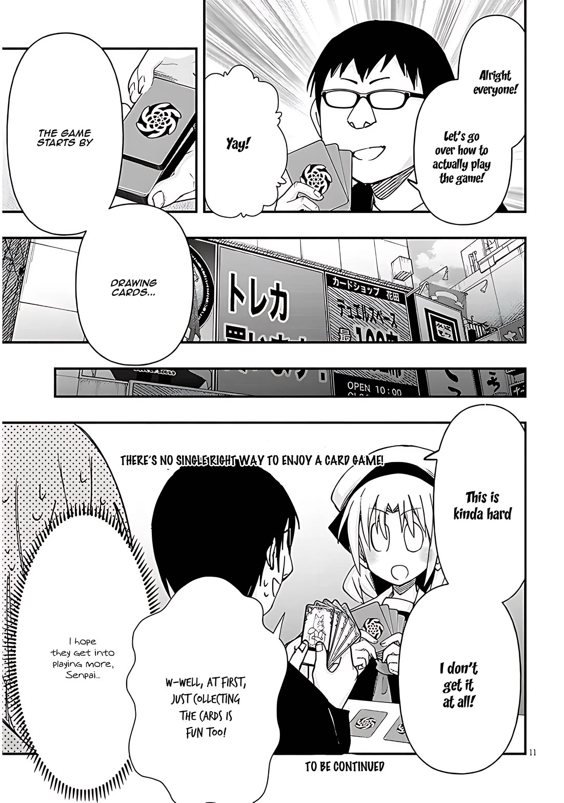 Cross-Cultural Exchange With the Girl at the Arcade Chapter 113 page 11 - Chapter 113: Card shop