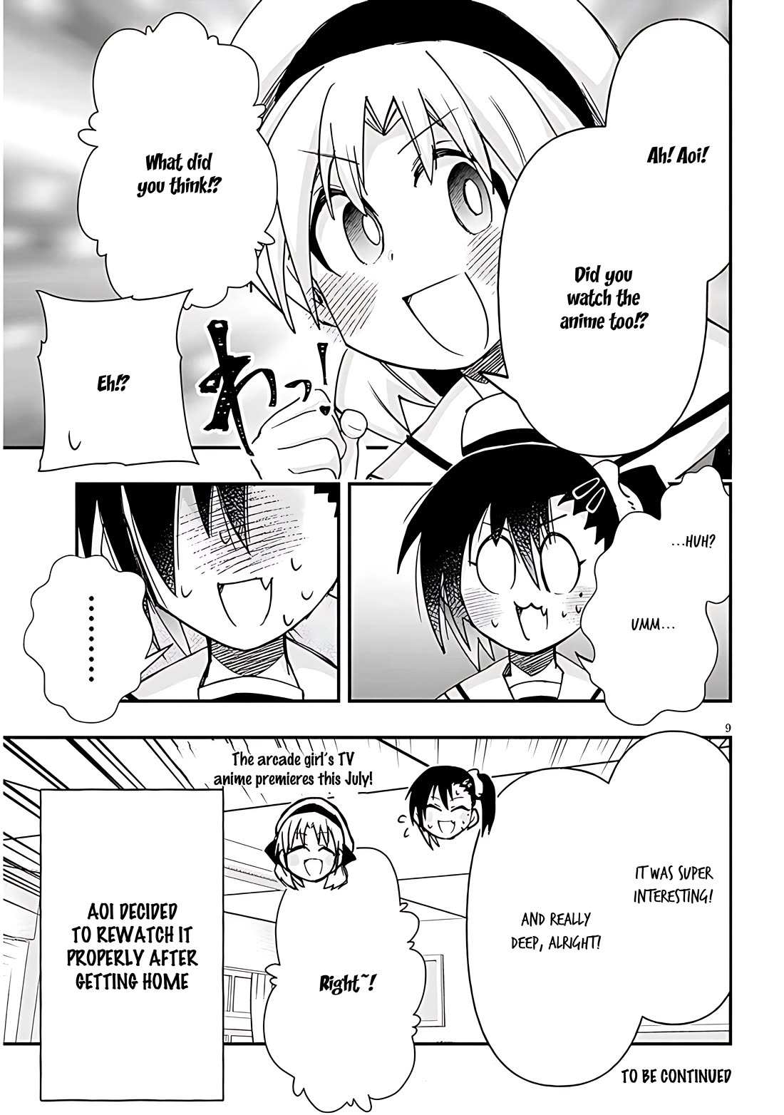 Cross-Cultural Exchange With the Girl at the Arcade Chapter 118 page 9 - Chapter 118: Anime