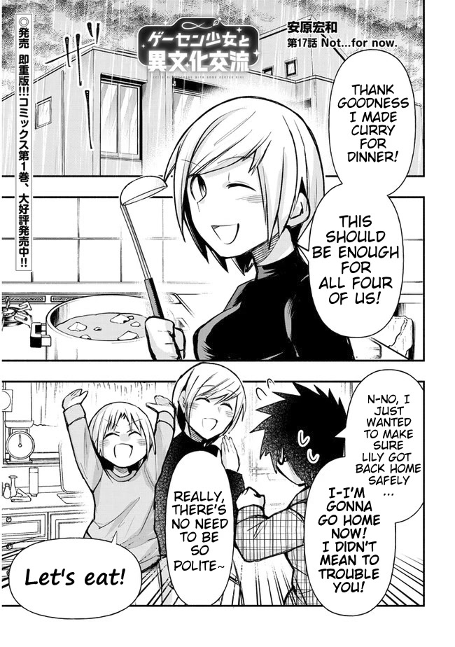 Cross-Cultural Exchange With the Girl at the Arcade Chapter 17 page 1 - Chapter 17: Not... For Now.