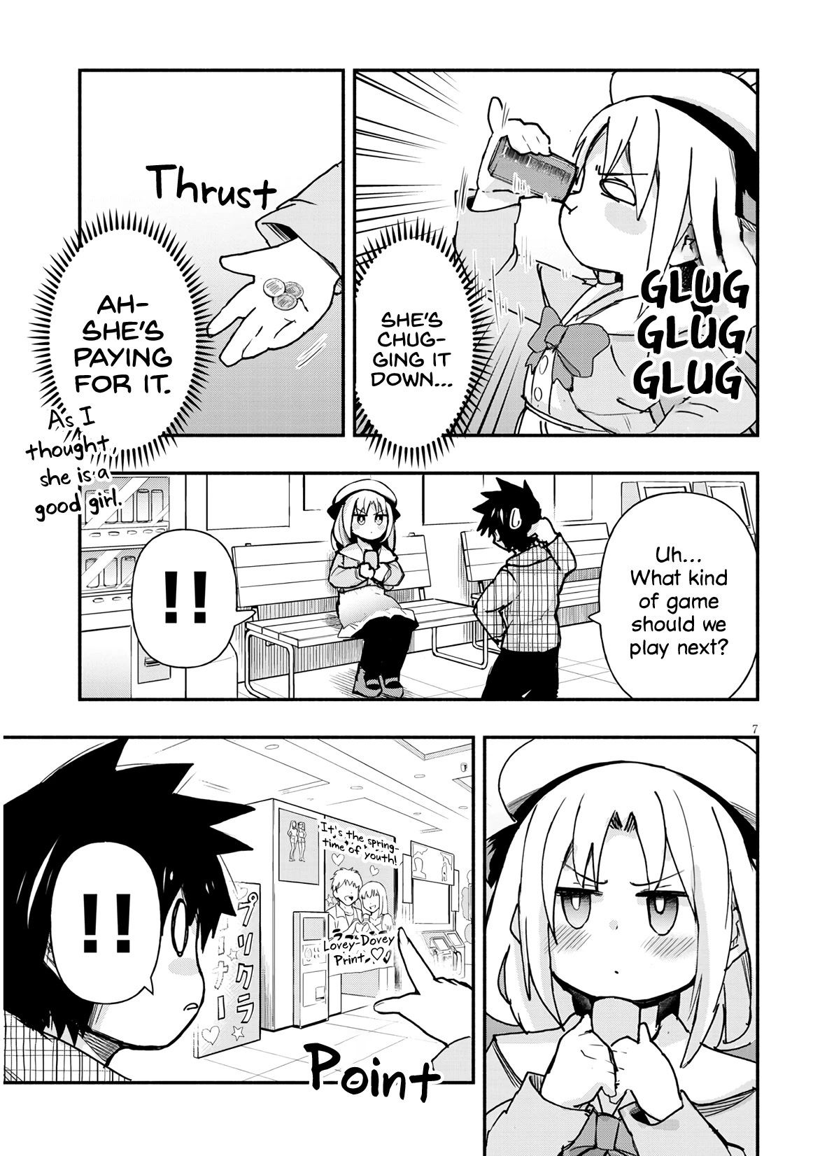 Cross-Cultural Exchange With the Girl at the Arcade Chapter 4 page 7 - Chapter 4: Noticed anything?