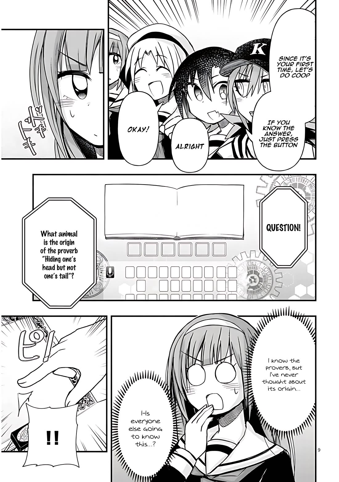 Cross-Cultural Exchange With the Girl at the Arcade Chapter 41 page 9 - Chapter 41: Quiz Game