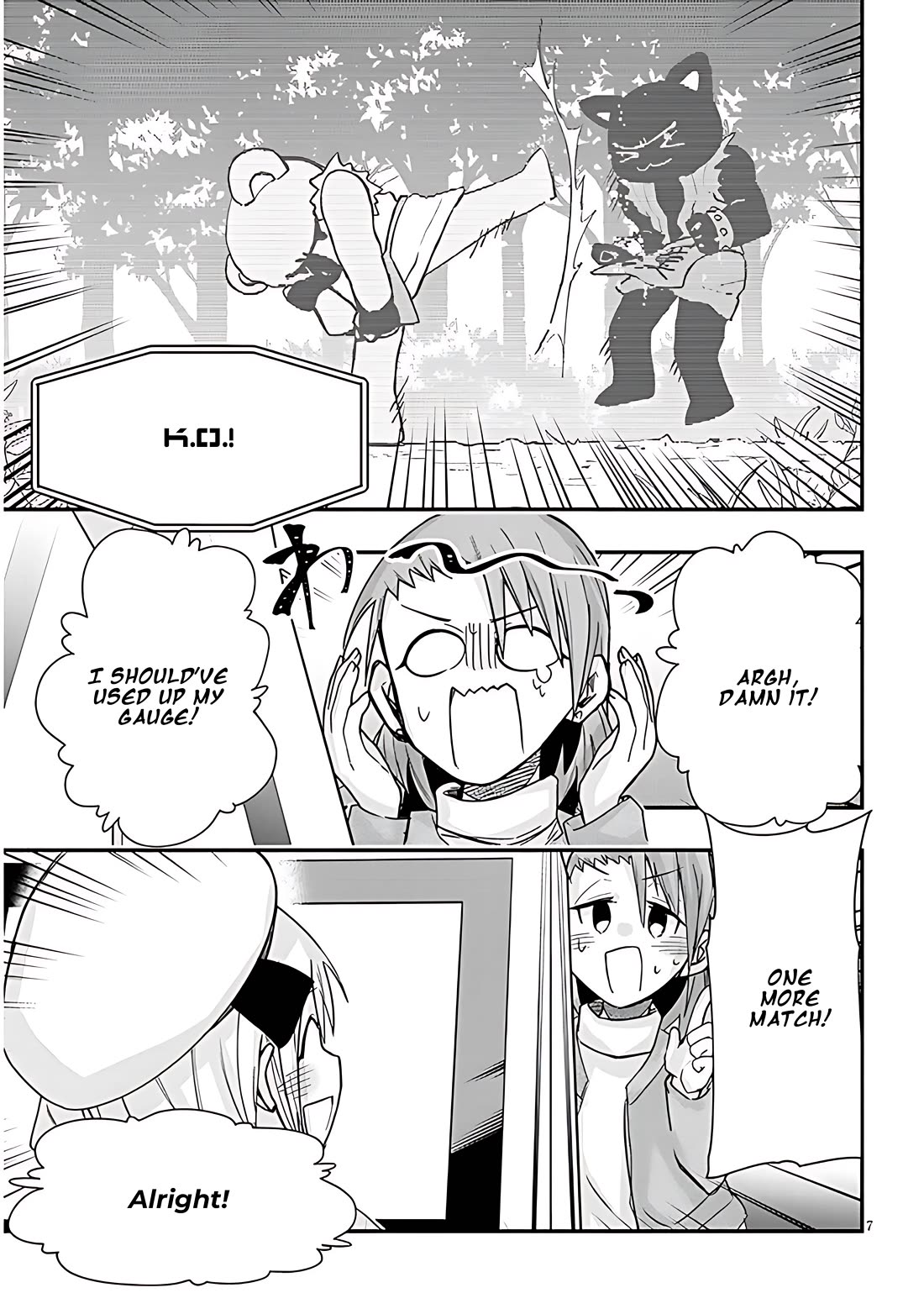 Cross-Cultural Exchange With the Girl at the Arcade Chapter 66 page 7 - Chapter 66: I will beat you up next time!