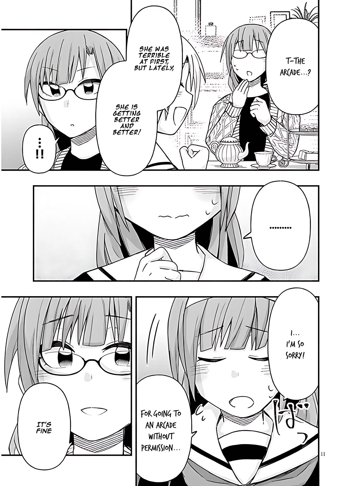Cross-Cultural Exchange With the Girl at the Arcade Chapter 67 page 11 - Chapter 67: Study group