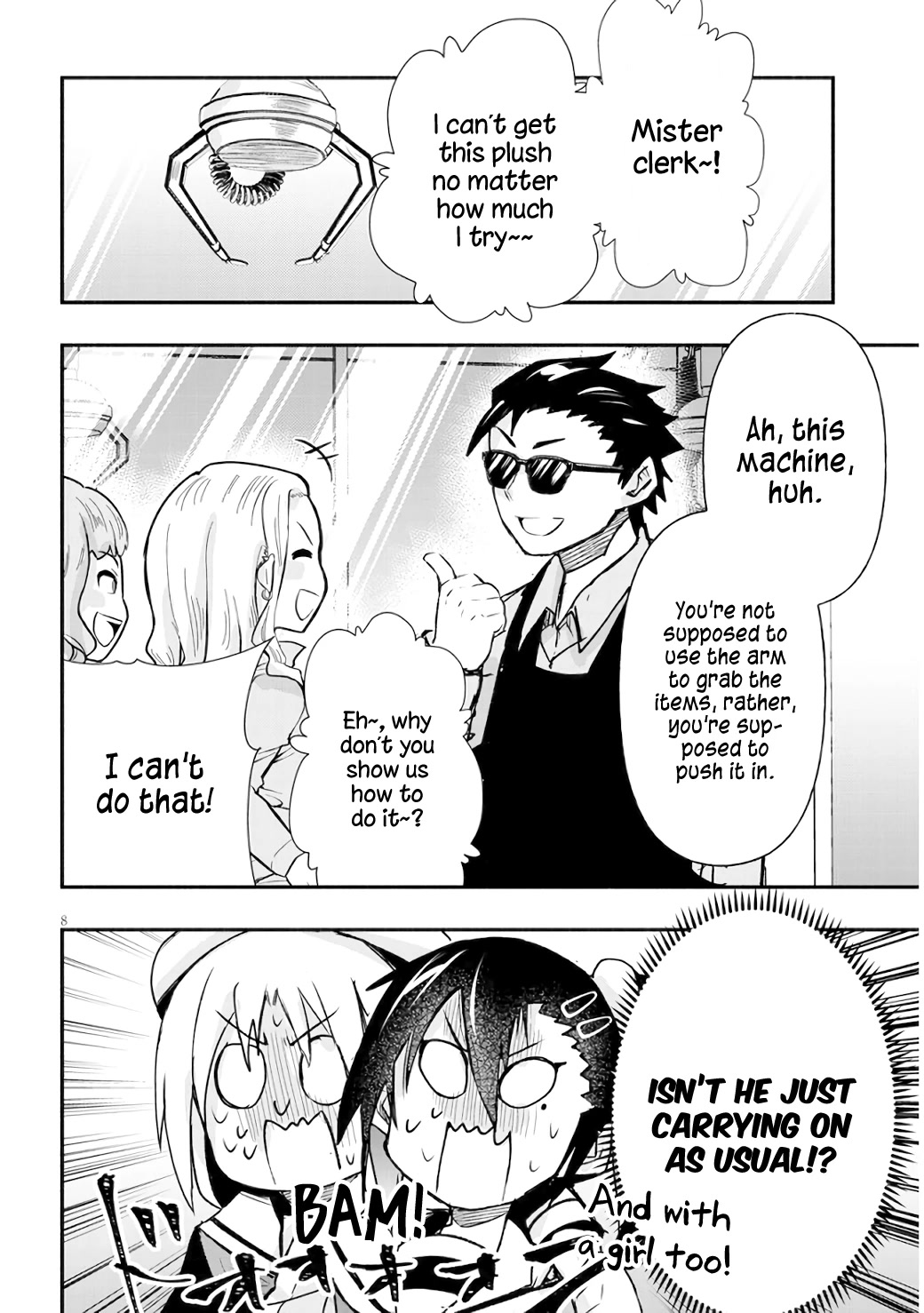 Cross-Cultural Exchange With the Girl at the Arcade Chapter 7 page 8 - Chapter 7: It is hard...!