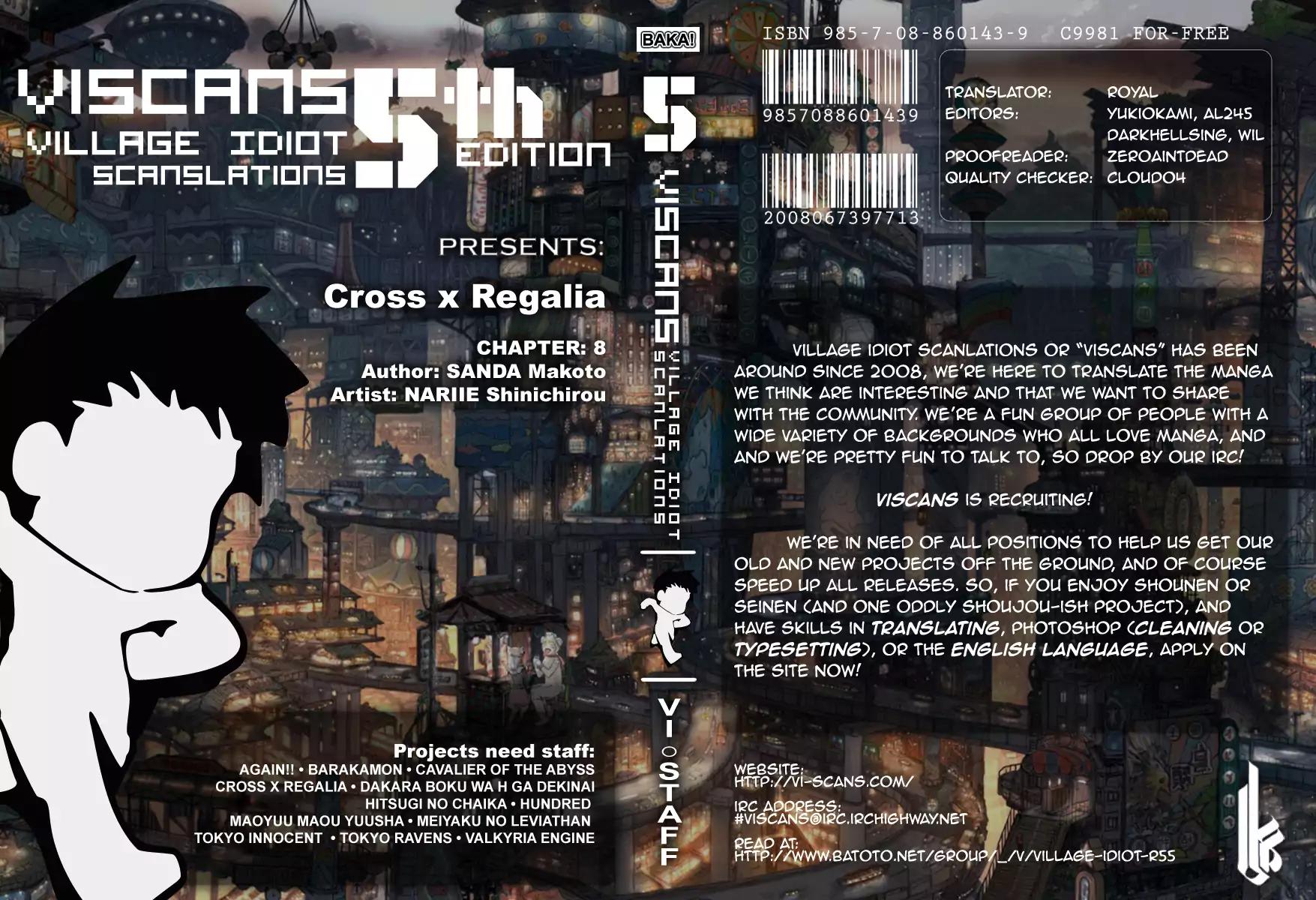 Cross x Regalia Chapter 8 page 1 - Chapter 8