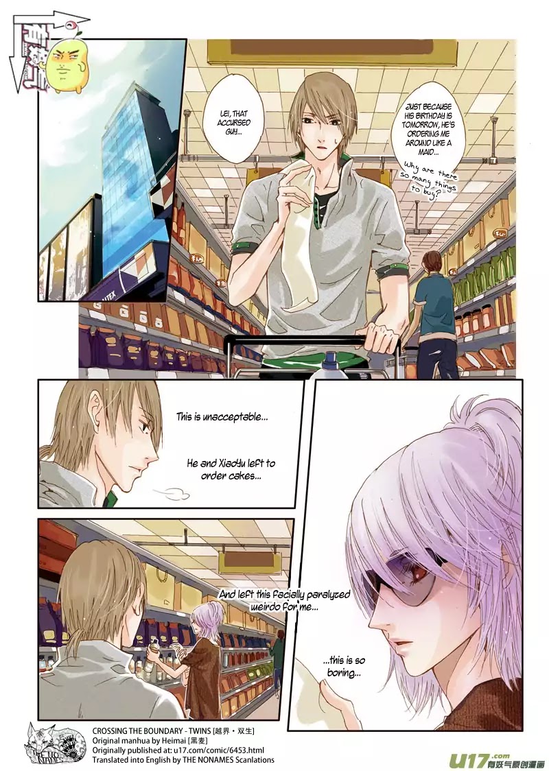 Crossing the Boundary - Twins Chapter 32 page 2 - Chapter 32: Side Story - Smile