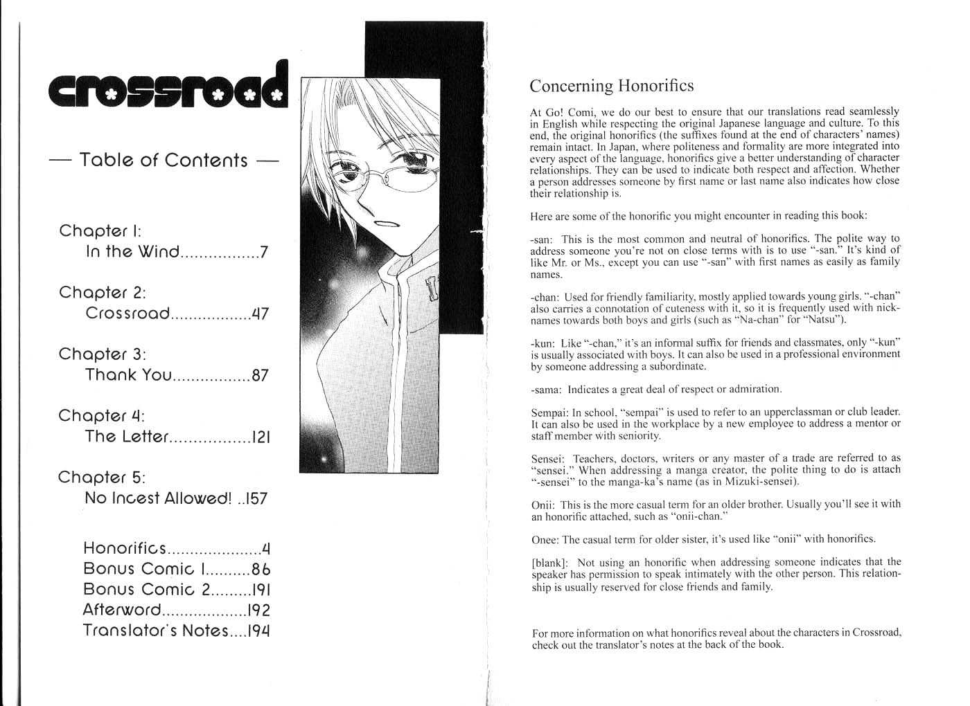 Crossroad Chapter 1.1 page 3 - Vol.1 Chapter 1 : 1 In the Wind \ 2 Crossroad \ 3 Thank You \ 4 The Letter \ 5 No I...