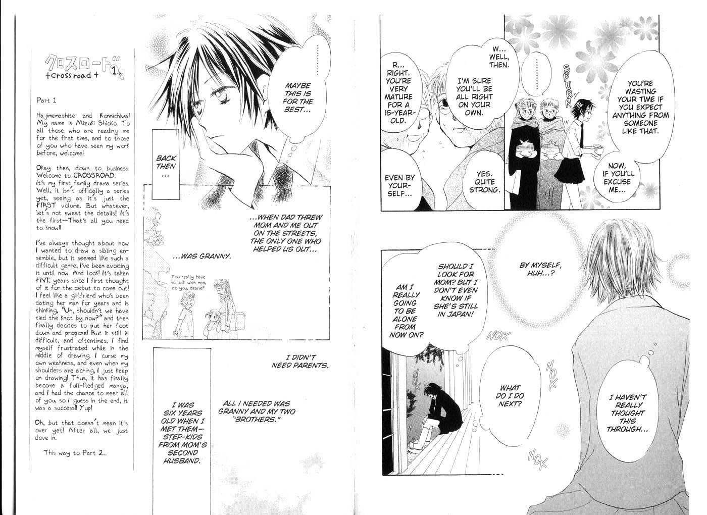 Crossroad Chapter 1.1 page 8 - Vol.1 Chapter 1 : 1 In the Wind \ 2 Crossroad \ 3 Thank You \ 4 The Letter \ 5 No I...