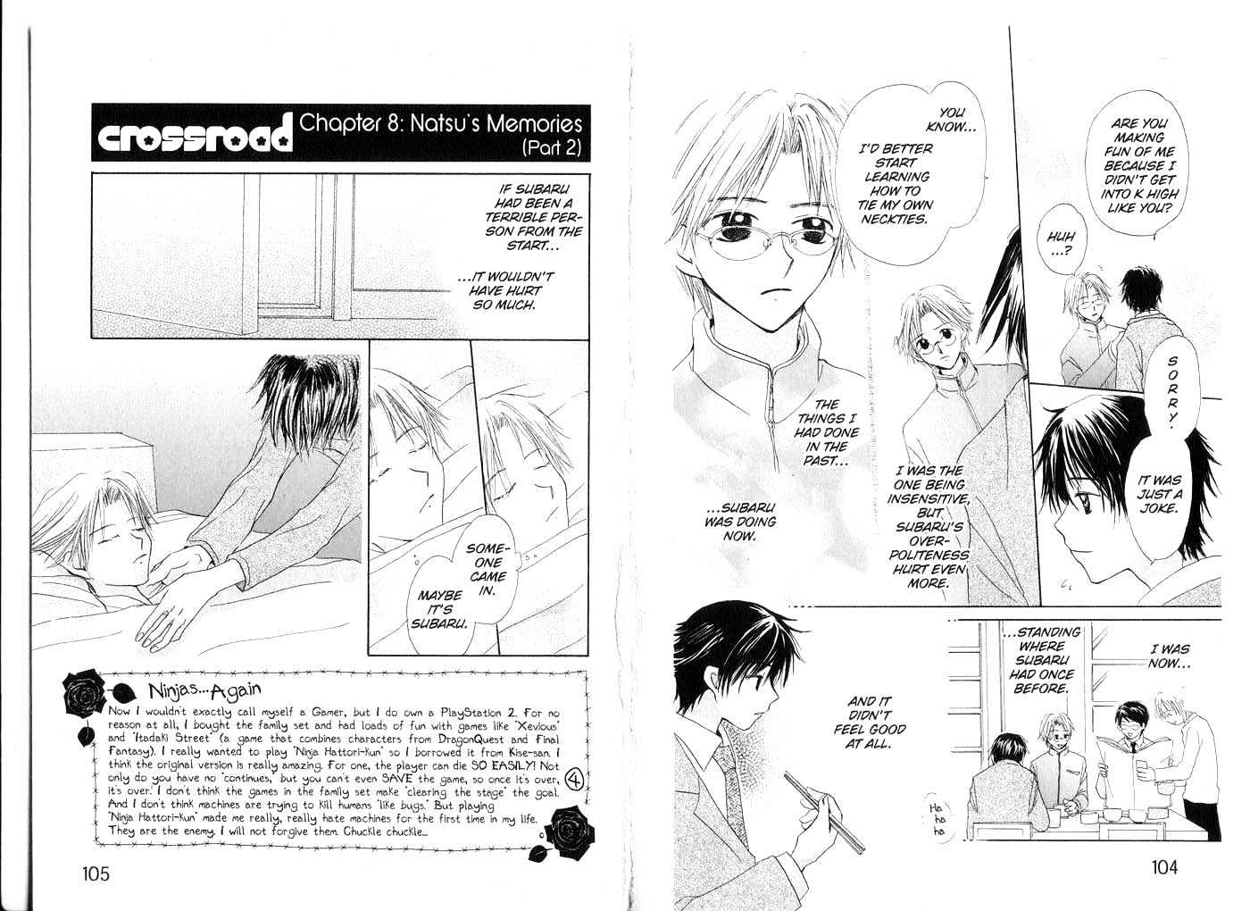 Crossroad Chapter 2.6 page 53 - Vol.2 Chapter 6 : 6 Mother\7 My Make-Over Project\8 Natus's Memories (Pt. 1)\9 […]...