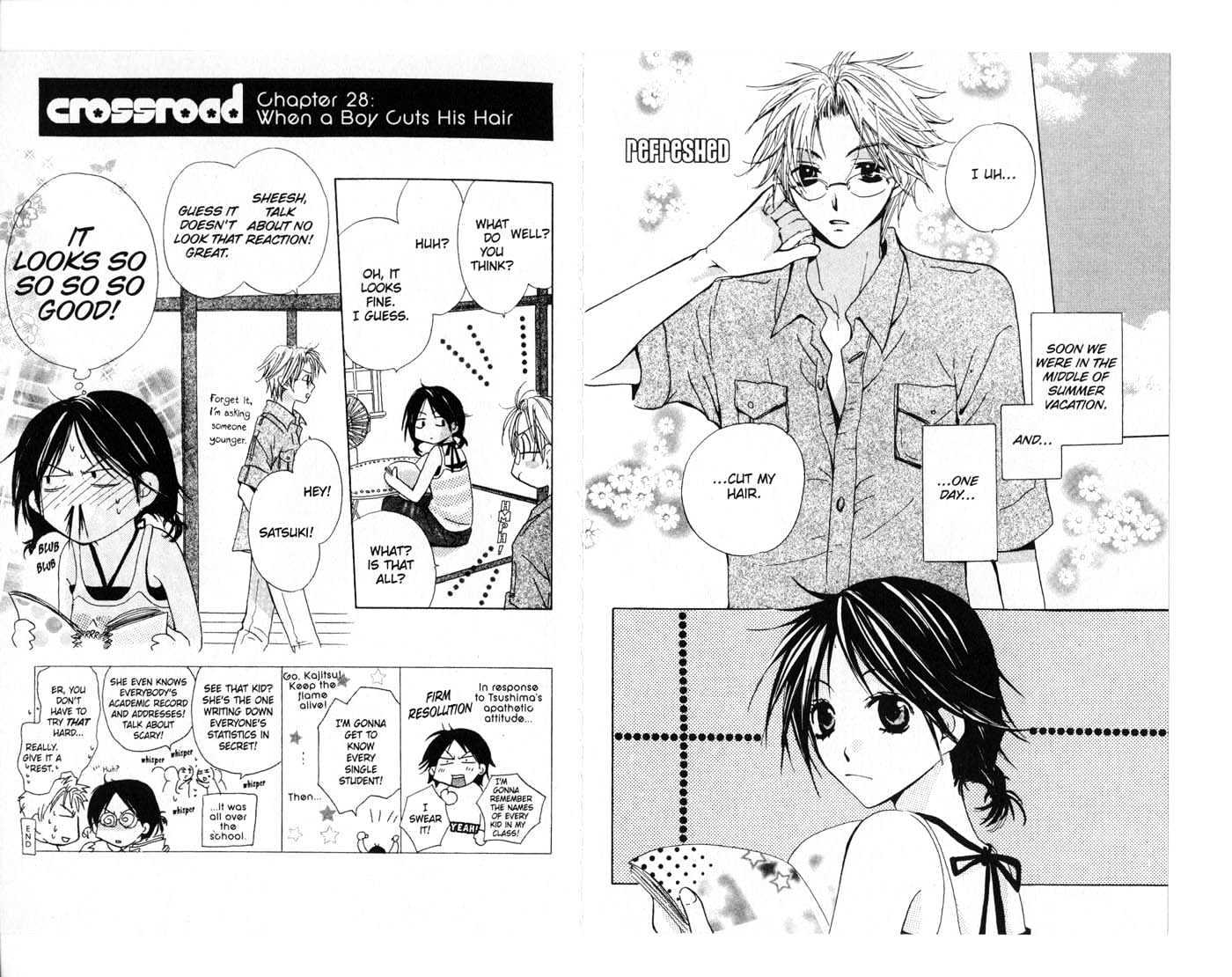 Crossroad Chapter 6.27 page 24 - Vol.6 Chapter 27 : 27 Confession \ 28 When a Boy Cuts His Hair \ 29 Summer and Fever...