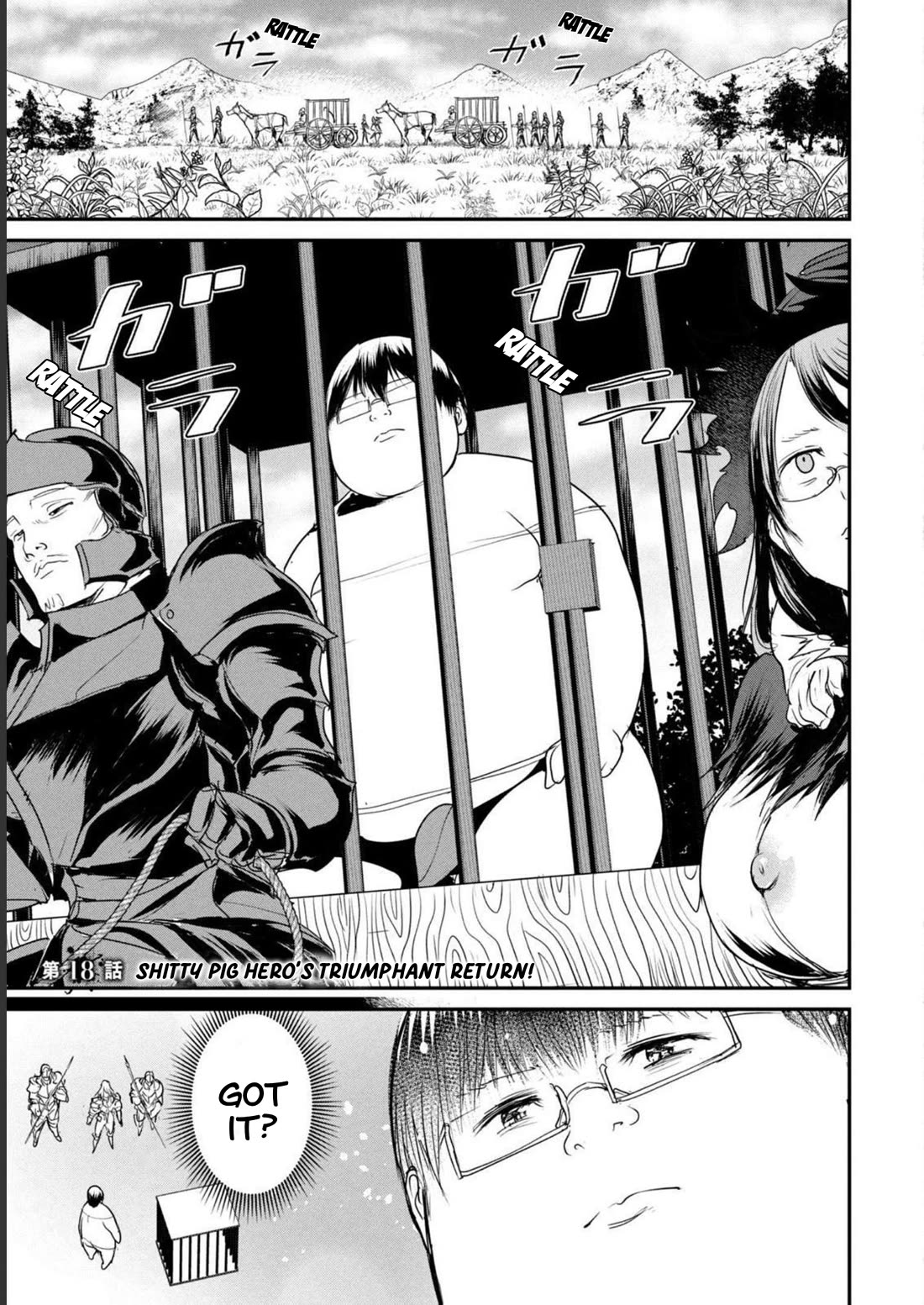 Crotch Warrior ~The Hateful Hero Is Loved by Demons~ Chapter 18 page 1 - Chapter 18: Shitty Pig Hero's Triumphant Return!