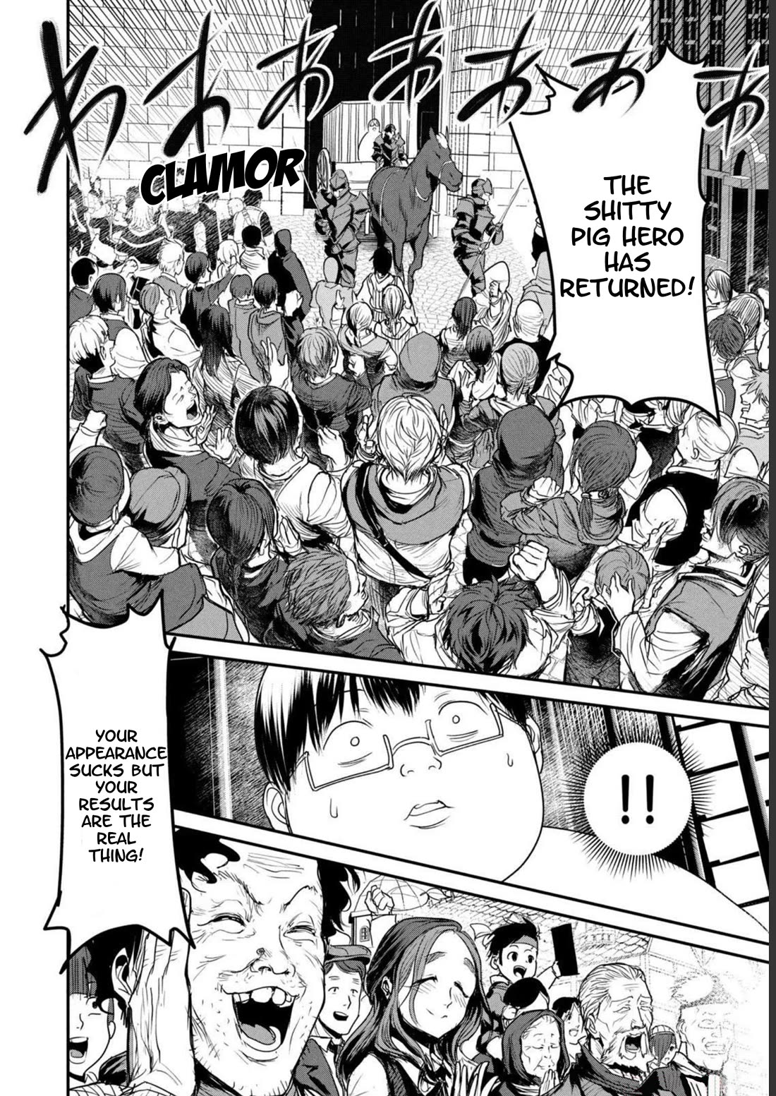 Crotch Warrior ~The Hateful Hero Is Loved by Demons~ Chapter 18 page 6 - Chapter 18: Shitty Pig Hero's Triumphant Return!
