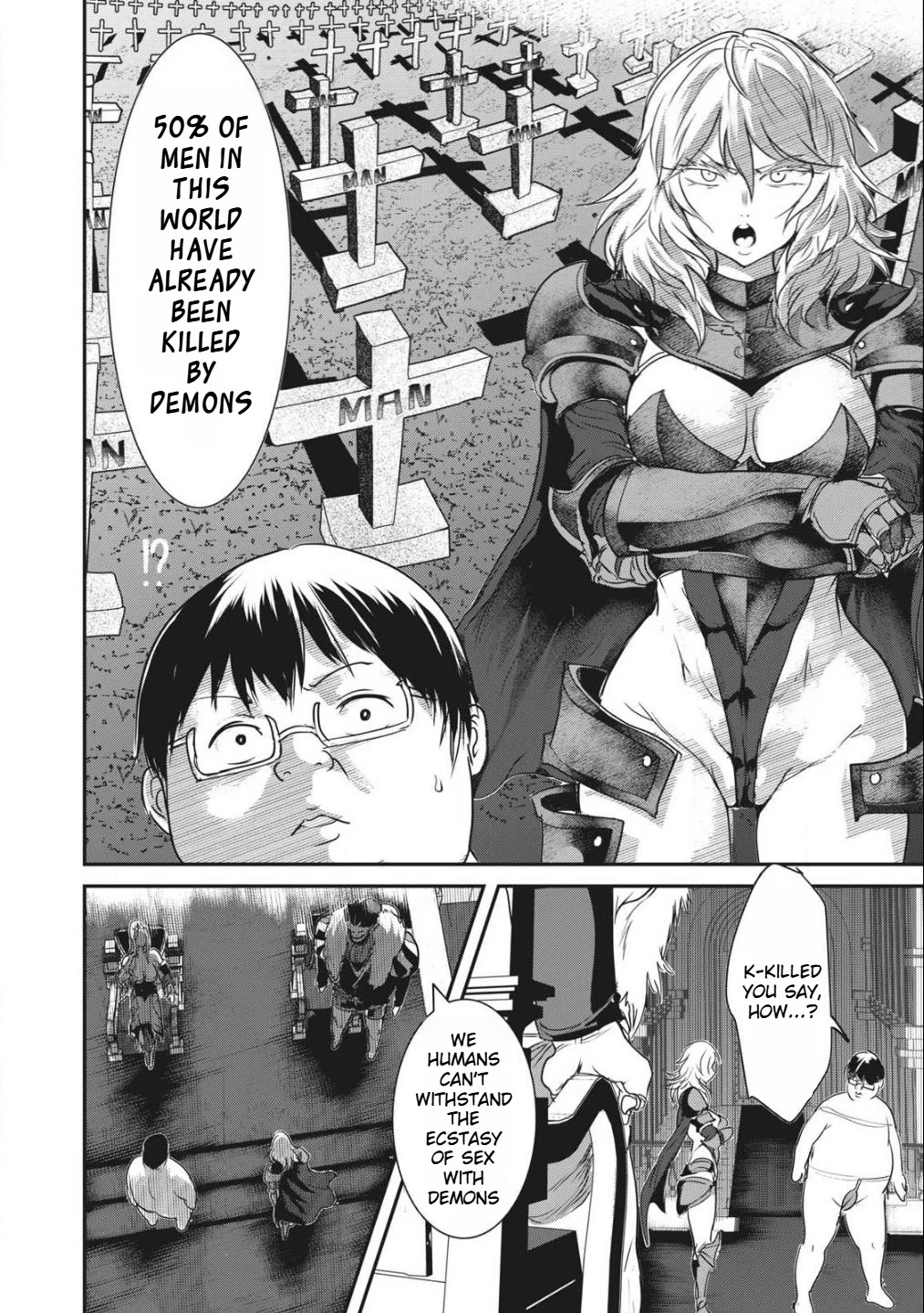 Crotch Warrior ~The Hateful Hero Is Loved by Demons~ Chapter 4 page 4 - Chapter 4: Bespectacled big boobed misfortune